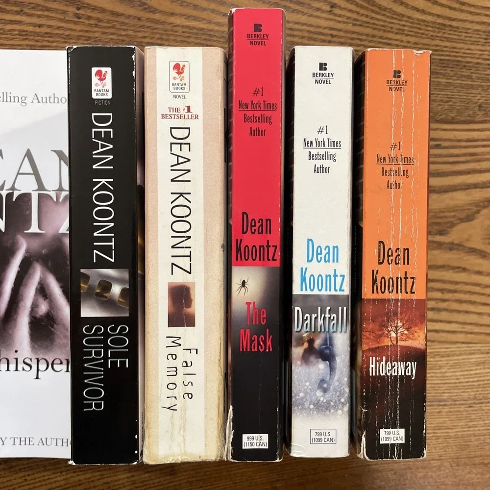 Dean‎ Koontz 6 books 80s 90s copyright paperbacks